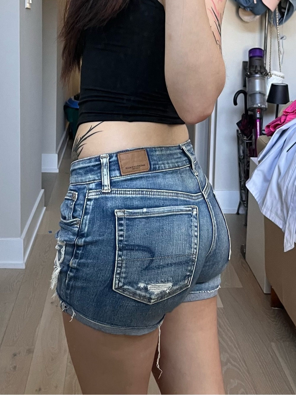 American Eagle Outfitters Blue Denim Jean Shorts